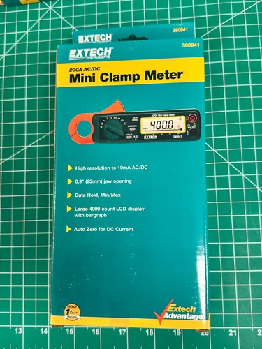 Extech 200a mini clamp - 200a, ac/dc